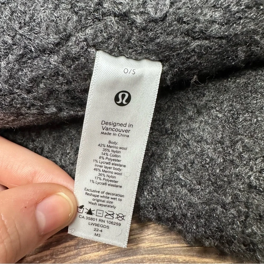 NWT Lululemon Ombre Knit Textured Ear Warmer ONE SIZE (Black Grey) - Picture 8 of 10